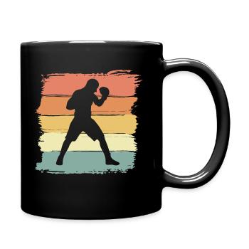 Boxen retro - Tasse einfarbig - Schwarz - Rechts