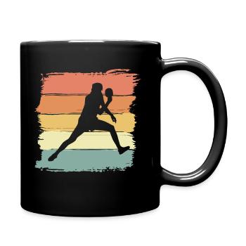 Tennis de table rétro vintage - Mug uni - noir - Droite