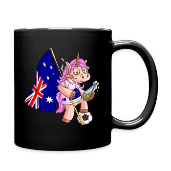 Licorne du parti australien - Mug uni - noir - Droite