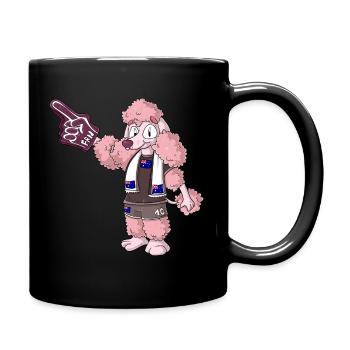 Fan Pudel Australien - Tasse einfarbig - Schwarz - Rechts
