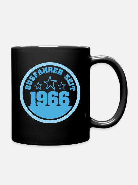 Bus 1966 - Tasse einfarbig - Schwarz