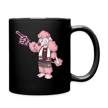 Fan Poodle Denmark - Full Colour Mug - black - Right