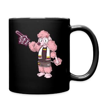 Fan Pudel Ecuador - Tasse einfarbig - Schwarz - Rechts