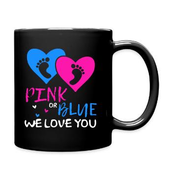 Pregnant, Baby on the way, Pregnancy - Full Colour Mug - black - Right