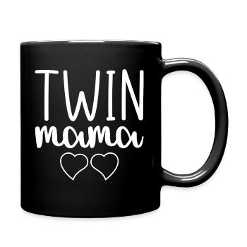 Twin Mama Grossesse Annonce Costume Twin Mom - Mug uni - noir - Droite