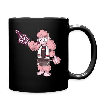 Fan Pudel Serbien - Tasse einfarbig - Schwarz - Rechts