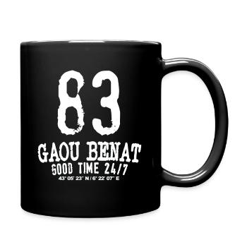 83 Gaou Benat Good time 24 7 - Mug uni - noir - Droite
