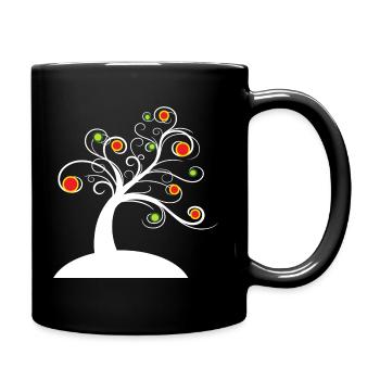 Réveil printanier, arbre à fleurs, nature, arbre - Mug uni - noir - Droite