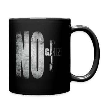 No pain No gain - Full Colour Mug - black - Right