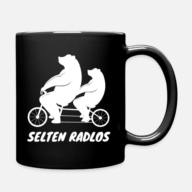 Selten Radlos - Bären - Tasse einfarbig - Schwarz