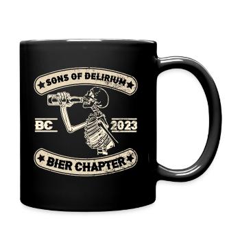 Sons of Delirium Bier Chapter - Bierliebhaber - Tasse einfarbig - Schwarz - Rechts