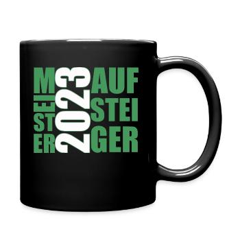 Meistershirt - Tasse einfarbig - Schwarz - Rechts