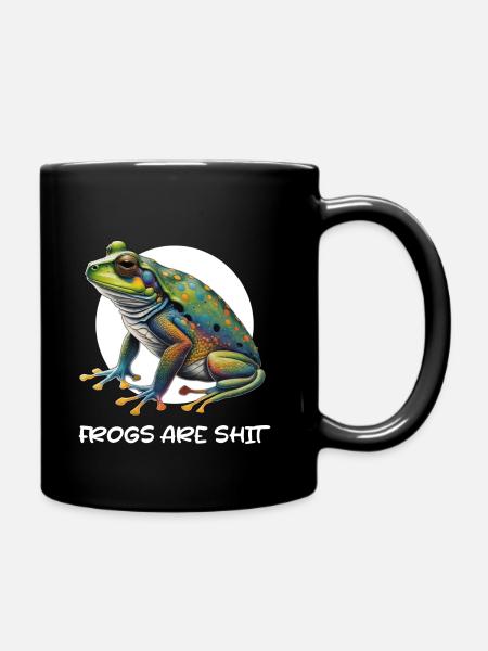 Frogs are Sh*t T shirt - Full Colour Mug - black