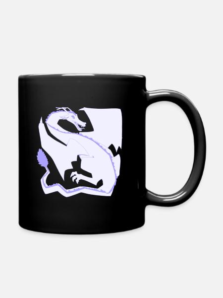 dragon carré - Mug uni - noir