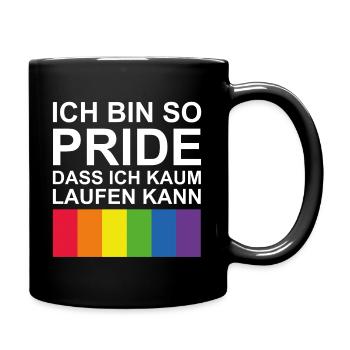 Fierté arc-en-ciel - Mug uni - noir - Droite