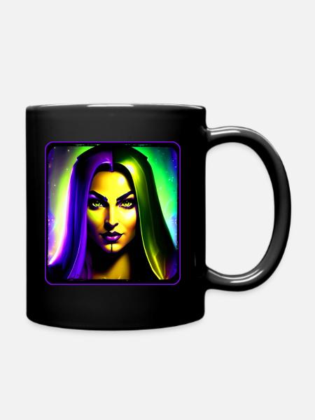 Wow Nachtelfe - Tasse einfarbig - Schwarz