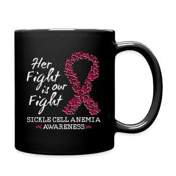 Conscience de l’anémie falciforme d’elle et de lui - Mug uni - noir - Droite