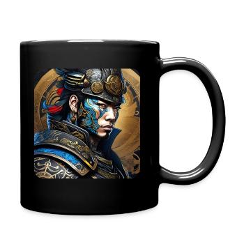 Fier samouraï avec tatouage Japon Asie Ninja Kendo - Mug uni - noir - Droite