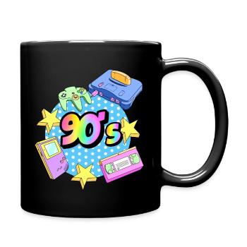 VINTAGE 90's - Mug uni - noir - Droite