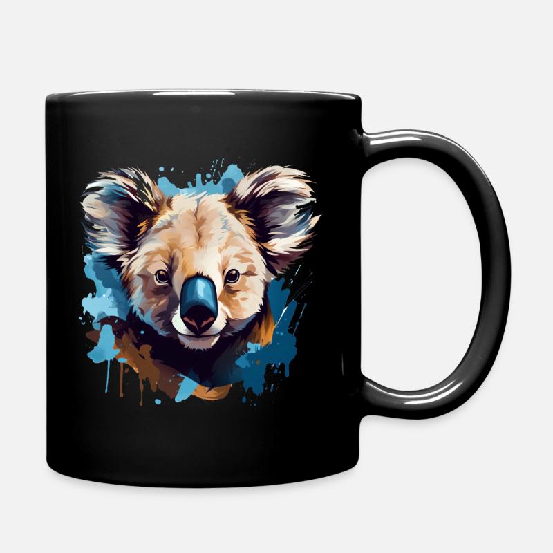 Koala's Eucalyptus Haven - Full Colour Mug - black