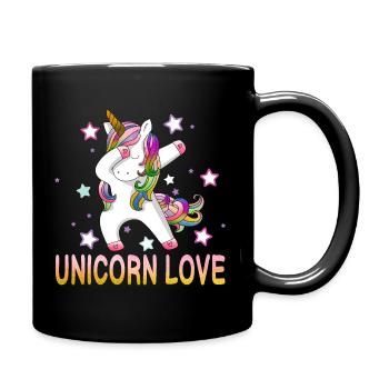 Amour de licorne - Mug uni - noir - Droite