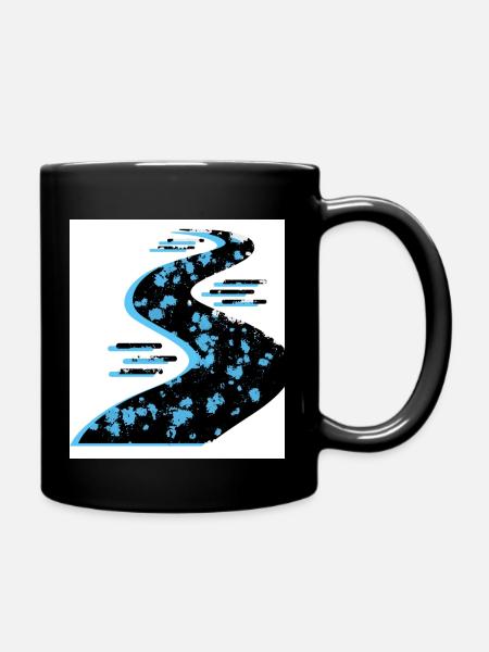 Farbspiel - Tasse einfarbig - Schwarz