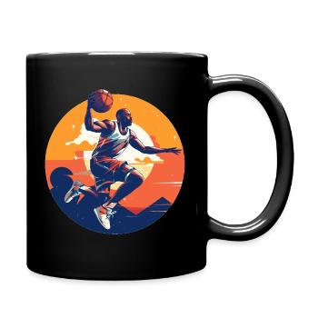 BASKETBALL forever! - Full Colour Mug - black - Right