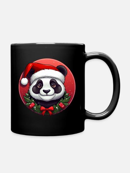 Panda Noël - Mug uni - noir