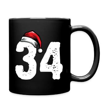 34 Numéro Noël - Mug uni - noir - Droite