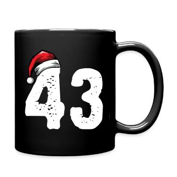 43 Numéro Noël - Mug uni - noir - Droite