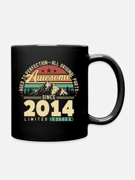 Großartig seit 2014 - Tasse einfarbig - Schwarz