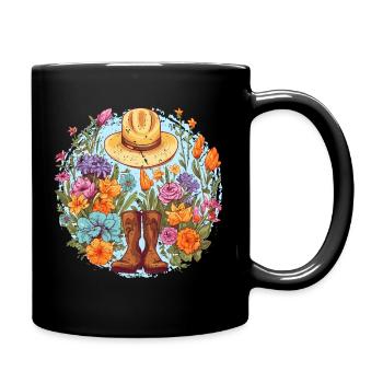 Die Freude eines Gartenliebhabers - Tasse einfarbig - Schwarz - Rechts