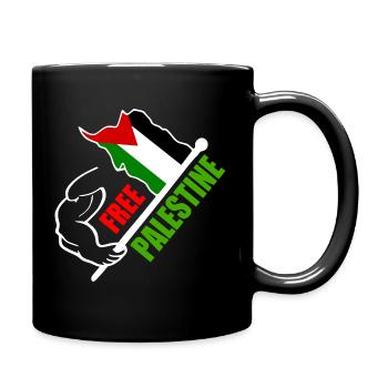 Free palestine - Full Colour Mug - black - Right