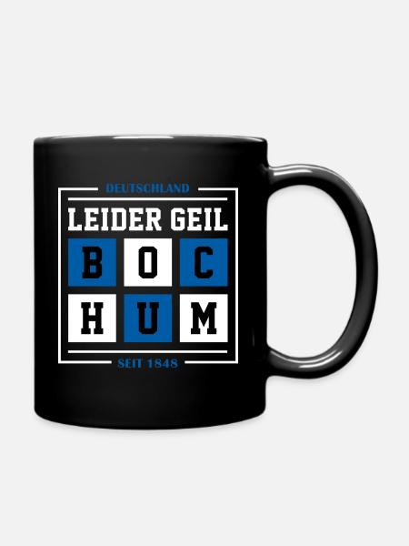 Bochum - Tasse einfarbig - Schwarz