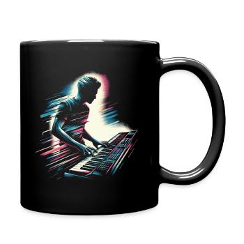 Keyboarder - Tasse einfarbig - Schwarz - Rechts