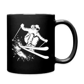 Ski Jumper Skiing Ski Winter Ski Holiday Piste - Full Colour Mug - black - Right