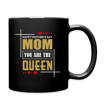 Happy Mothers Day - Tasse einfarbig - Schwarz - Rechts