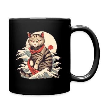 Chat Yakuza - Mug uni - noir - Droite