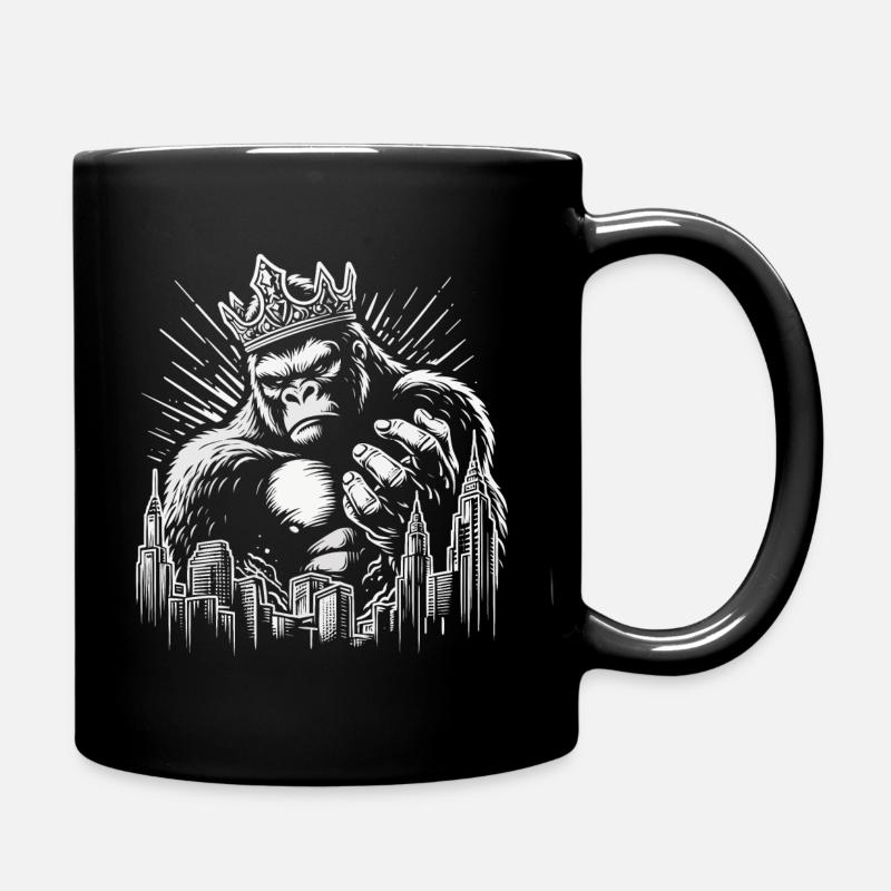 König der Affen - Tasse einfarbig - Schwarz