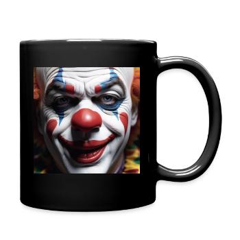 Clown - Tasse einfarbig - Schwarz - Rechts