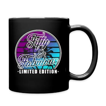 50e anniversaire cadeau d’anniversaire citation 50 ans - Mug uni - noir - Droite