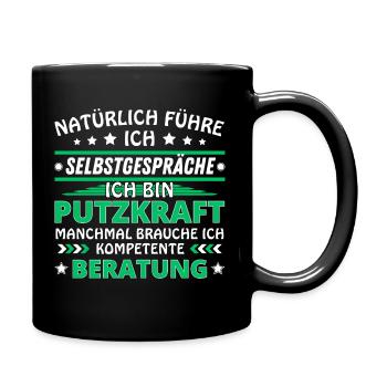 Je me parle à soi-même - Édition plus propre - Mug uni - noir - Droite