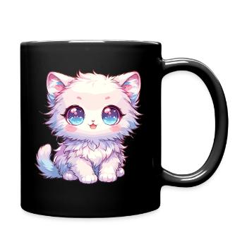 Anime Baby Cat - Full Colour Mug - black - Right