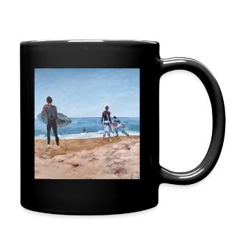 Surfeurs - Côte Atlantique - Mug uni - noir - Droite