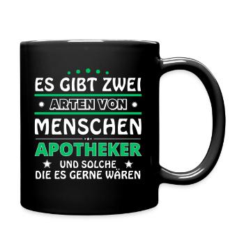 Apotheker Geschenk - zwei Arten von... Design - Tasse einfarbig - Schwarz - Rechts