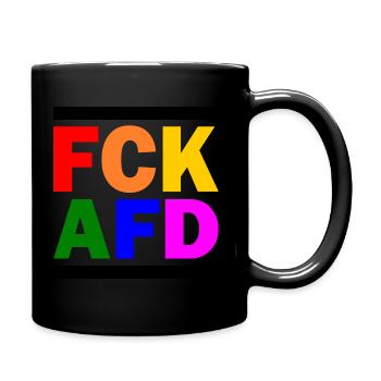 Fck afd - Tasse einfarbig - Schwarz - Rechts