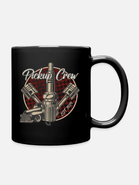Pickup Crew Rockabilly - Tasse einfarbig - Schwarz