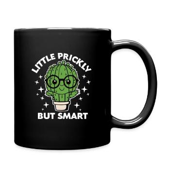 Cute Cactus Little Prickly But Smart - Full Colour Mug - black - Right