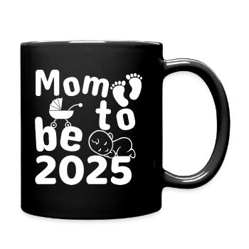 Future maman 2025, future maman 2025 - Mug uni - noir - Droite