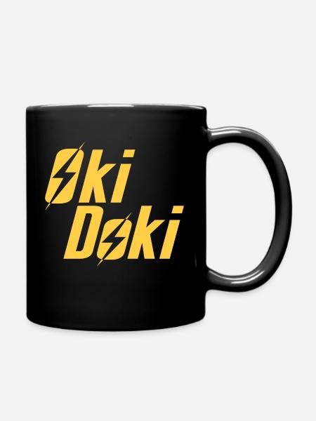 Oki Doki - Tasse einfarbig - Schwarz